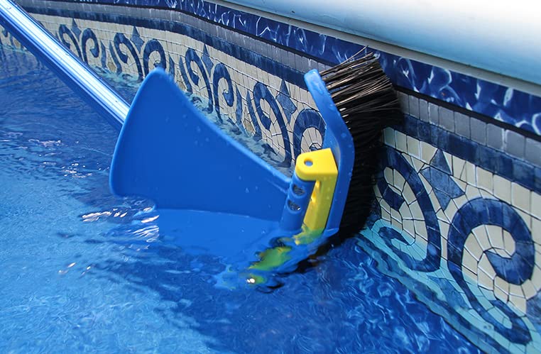 Aqua Ez - Hydrodynamic 18 inch Nylon Bristle Pool Brush w/ Dynamic Wing for Effortless Cleaning (for Vinyl, gunite, and Above Ground Pools)