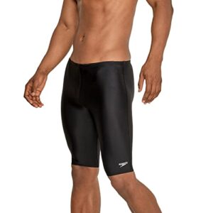 Speedo Men's Standard Swimsuit Jammer Eco ProLT Team Colors, Solid Black, 40