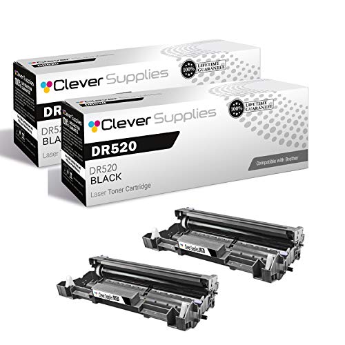 CS Compatible Toner Cartridge Replacement for Brother DR520 DR520 Black DCP-8060 DCP-8065 DCP-8065DN HL-5200 HL-5240 HL-5240LT HL-5250 HL-5250DN HL-5250DNHY Toner Cartridge 2 Pack