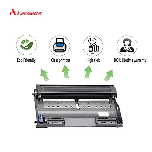 Awesometoner Compatible Drum Cartridge Replacement for Brother DR350 use with DCP-7020, HL-2030, HL-2040, HL-2070N, Intellifax 2820, 2920, MFC-7220, MFC-7225, MFC-7420, MFC-7820 (Black, 1-Pack)