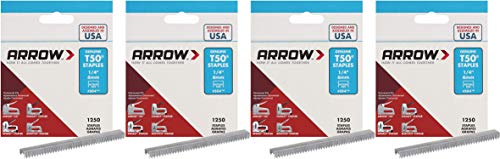 Arrow Fastener 504 Genuine T50 1/4-Inch Staples, Pack of 4