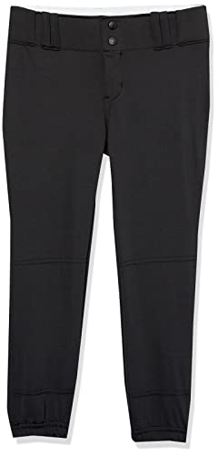 Tournament Traditional Low-Rise Softball Pants, Girls' X-Large, Black