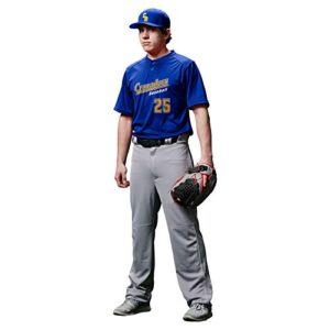 Champro Youth MVP Open Bottom Relaxed Fit Baseball Pant, White, Medium