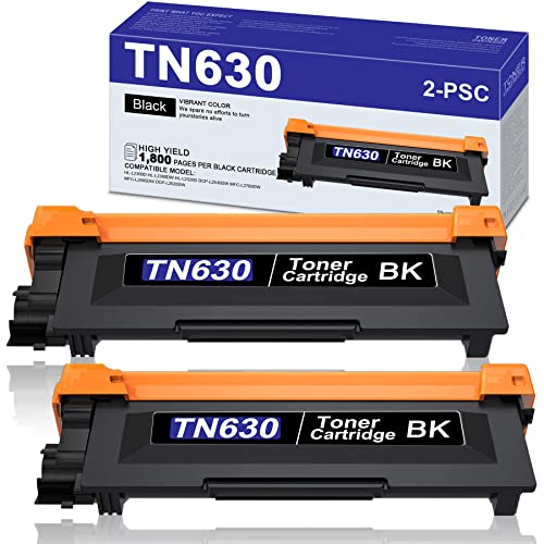 ALUMUINK Super high Yield TN-630 TN630 Toner Cartridge Compatible Replacement for Brother HL-L2300D HL-L2380DW HL-L2320D DCP-L2540DW MFC-L2700DW MFC-L2685DW Printers [Black, 2-Pack]