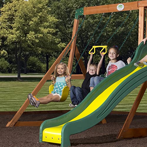 Backyard Discovery Tanglewood All Cedar Wood Playset Swing Set