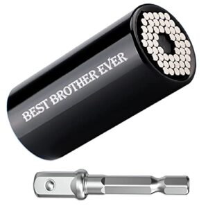 FDFHOME Personalized Best Brother Ever Universal Socket - Brother Christmas Stocking Stuffers, Brother Birthday Ideas, Brother Gifts from Brother, Unique Gifts for Brother from Sister