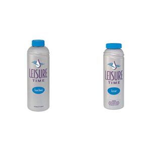 leisure time 30241a foam down cleanser for spas and hot tubs, 32 fl oz & time 12x1qt enzyme simple care for spas and hot tubs, 32 fl oz