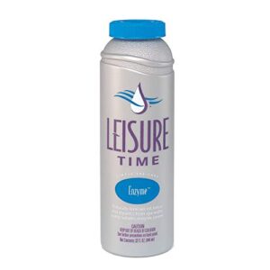 LEISURE TIME 30241A Foam Down Cleanser for Spas and Hot Tubs, 32 fl oz & Time 12X1QT Enzyme Simple Care for Spas and Hot Tubs, 32 fl oz