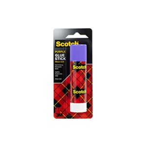 scotch mega purple glue stick, 1.4 oz, acid free and non-toxic (6108-mega)