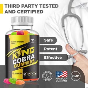 sigma times (5 Pack) King Cobra Gummies for Men Formula (300 Gummies)