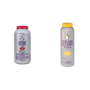 leisure time e5 spa 56 chlorinating granules for hot tubs, 5 lbs & 22339a spa up balancer for hot tubs, 2 lbs