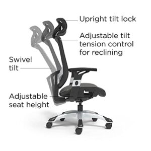 Flexfit Hyken Mesh Task Chair, Charcoal Gray (Un59464)