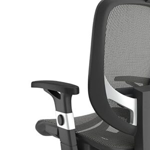 Flexfit Hyken Mesh Task Chair, Charcoal Gray (Un59464)