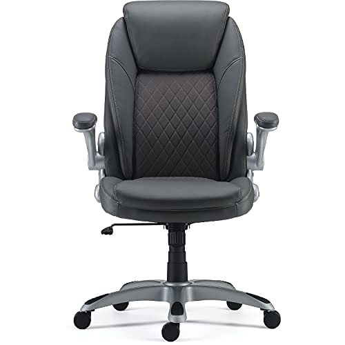 STAPLES Sorina Bonded Leather Chair, Grey, 2/Pack (58263Vs)