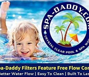 Spa-Daddy SD-00477 Filter - Replacement for Coast Spas Top Load (in-line) 100 | Waterway Plastics Replaces Pleatco PCST80 | Filbur FC-2975 | Unicel C-5396