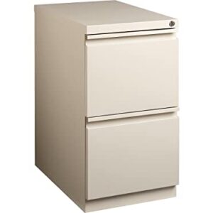 Staples 2-Drawer Vertical File Cabinet, Locking, Letter, Putty/Beige, 19.88-Inch D, 2/Pack (St60431-Ccvs)