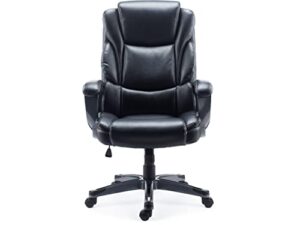 staples mcallum bonded leather manager chair, black,2/pack (58065-ccvs)