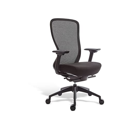 Staples Workplace2.0 Ayalon Mesh Back Fabric Task Chair, Black, 2/Pack (Un51505-Ccvs)