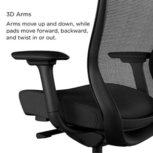 Staples Workplace2.0 Ayalon Mesh Back Fabric Task Chair, Black, 2/Pack (Un51505-Ccvs)