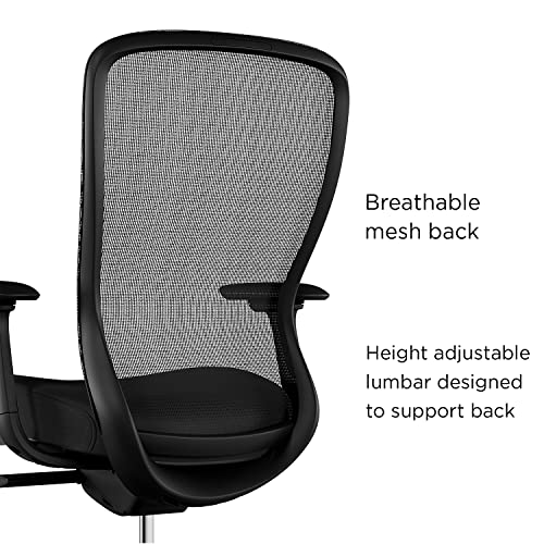 Staples Workplace2.0 Ayalon Mesh Back Fabric Task Chair, Black, 2/Pack (Un51505-Ccvs)