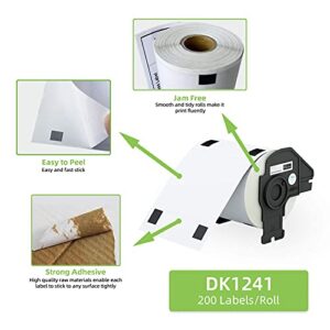 Anylabel Compatible 4" x 6" Shipping Labels Replacement for DK-1241 Compatible with Brother QL Label Printers (12 Rolls + 1 Frame, 200 Labels/Roll)