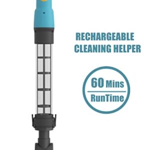 Marcytop Handheld Pool Vacuum, Cordless Rechargeable Stick Pool Cleaner, 4000mAH Battery Capacity, Ideal Pool Vacuum for Above Ground Pools, Hot Tub, Spa, for Sand and Debris