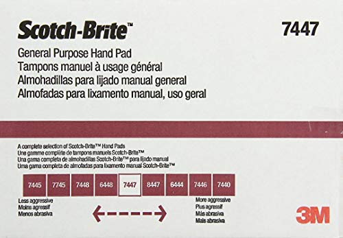 3M Scotch-Brite General Purpose Hand Pad, 6-Inch by 9-Inch, 20-Pad