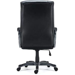 STAPLES Lockland Bonded Leather Big & Tall Managers Chair, Black (53235)