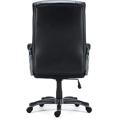 STAPLES Lockland Bonded Leather Big & Tall Managers Chair, Black (53235)