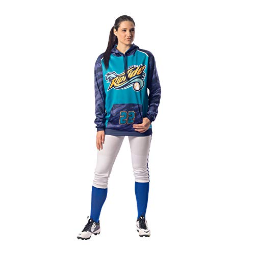 CHAMPRO womens Low-rise Youth Softball With Tournament Traditional Low Rise Pant w/Braid, Black, White Pipe, Large US