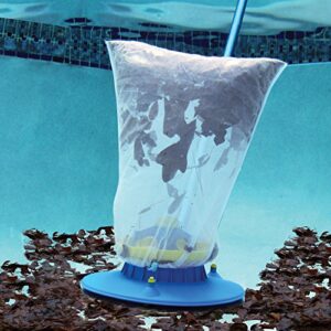 pool blaster water tech leaf vac – cordless battery-powered swimming pool leaf skimmer & leaf vacuum with heavy-duty mesh bag