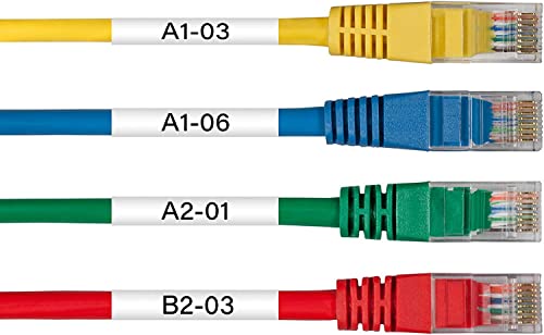 Cruxer Compatible for Brother HSE221 HS2-221 8.8mm 3/8" (0.34 Inch) Heat Shrink Tube Label Tape Black on White for PTE550 PTP750 PTD210 PTD450 PTD400AD PTH110 PT710BT Label Makers, 6-Pack