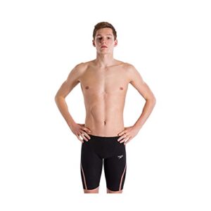 speedo men’s fastskin lzr pure intent jammer black/rose gold 28