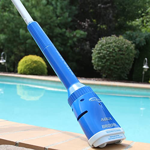 POOL BLASTER Aqua Broom Cordless Vacuum for Spa, Small Pool & Tight Spaces, Ideal for Sand, Silt & Dirt, Battery-Powered Hot Tub Cleaner for Inground, Above-Ground and Inflatable Pools, by Water Tech