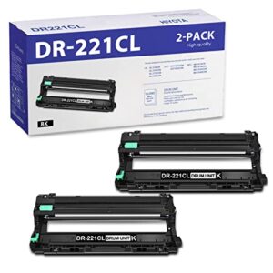 hiyota compatible dr-221cl dr 221cl drum unit 2 pack black replacement for brother hl-3140cw 3180cdw mfc-9130cw 9140cdn 9330cdw 9340cdw dcp-9015cdw 9020cdn printer (dr221cl 2pack) – toner not include