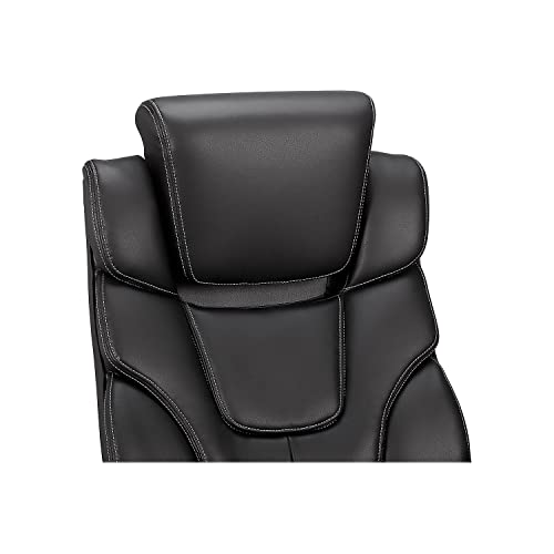 Staples 937975 Baird Bonded Leather Managers Chair Black