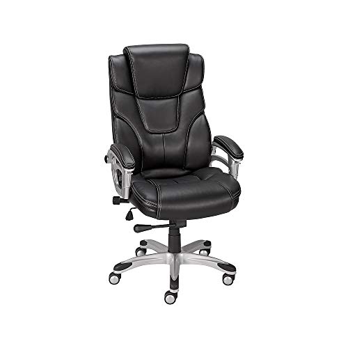 Staples 937975 Baird Bonded Leather Managers Chair Black