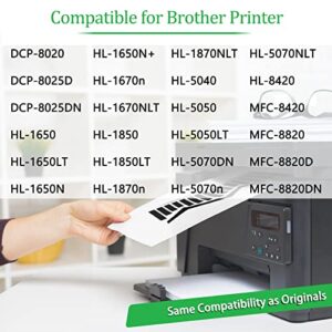 greencycle TN560 Toner Cartridge DR500 Drum Unit Set Compatible for Brother DCP-8020 DCP-8025DN HL-5070DN HL-1850 HL-1650N MFC-8420 MFC-8820 Printer (2 Toner, 1 Drum)