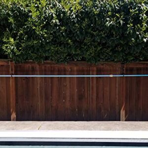 Pool Pole Hanger Premium 4pc Black Aluminium Holder Set by Aquatix Pro, Ideal Hooks for Telescopic Poles, Skimmers, Leaf Rakes, Nets, Brushes, Vacuum Hose, Garden Tools and Swimming Pool Accessories