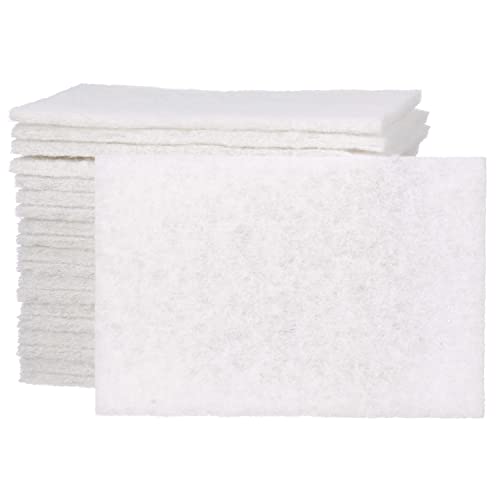 Scotch-Brite Light Cleansing Hand Pad 7445 - Mild Abrasive Hand Sanding Pad - White Hand Pad - For Metal, Vinyl, Porcelain - 6" x 9"