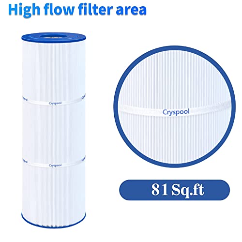 Cryspool Pool Filter Compatible with Hayward CX580XRE, SwimClear C3025, C3030, PA81, Unicel C-7483, Filbur FC-1225, 4 Pack
