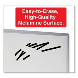 Universal 43626 Dry Erase Board, Melamine, 72 X 48, Satin-Finished Aluminum Frame