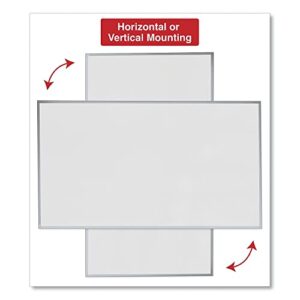 Universal 43626 Dry Erase Board, Melamine, 72 X 48, Satin-Finished Aluminum Frame