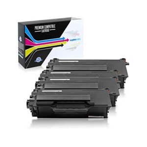 suppliesoutlet compatible toner cartridge replacement for brother tn880 / tn-880 (high yield black,4 pack)