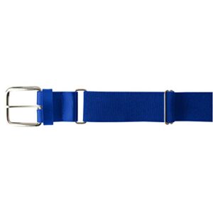 champro elastic baseball belt with 1.5-inch synthetic tab (royal blue, 24-48-inch)