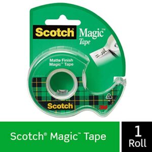 3M Magic Tape with Dispenser, 3/4" x 300"