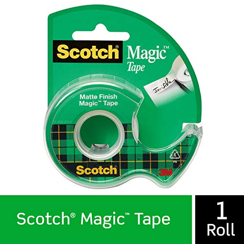 3M Magic Tape with Dispenser, 3/4" x 300"