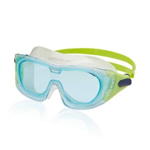 speedo unisex-child swim goggles proview mask, clear/celeste