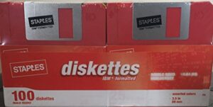 staples 100 pack brand floppy disks (diskettes)
