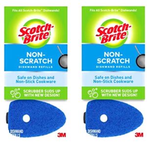 Multi Purpose Non Scratch Dish Wand Refills by Scotch Brite Blue 6 Pack